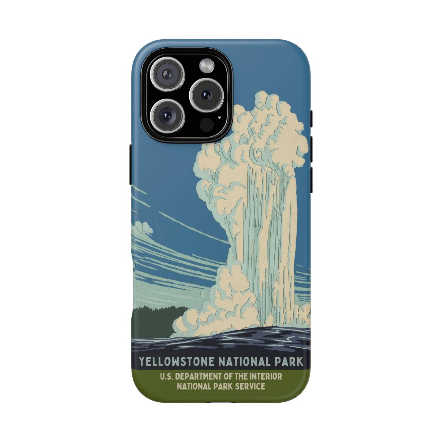 Yellowstone National Park Retro iPhone Case
