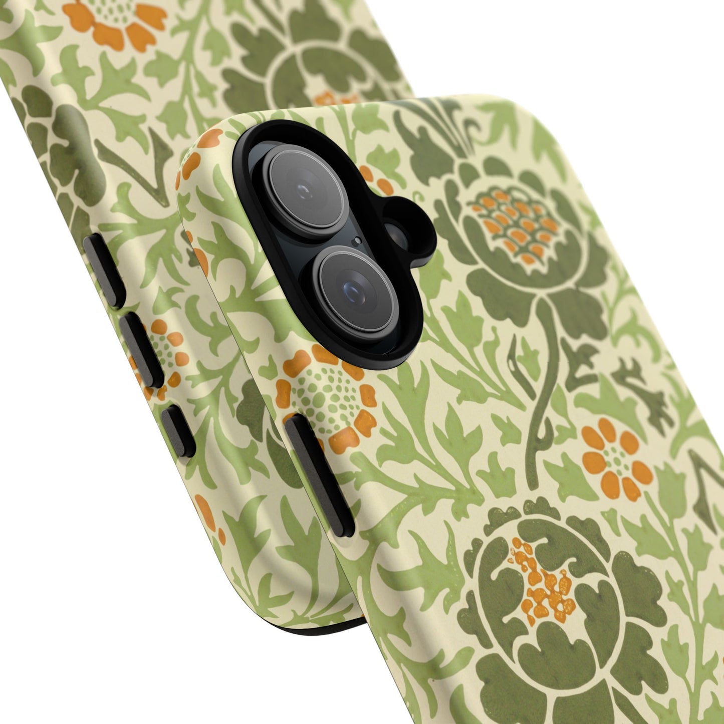 Olive & Orange Vintage Botanical iPhone Case