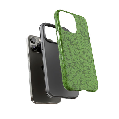 Antique Green Branch Pattern by William Morris iPhone Case