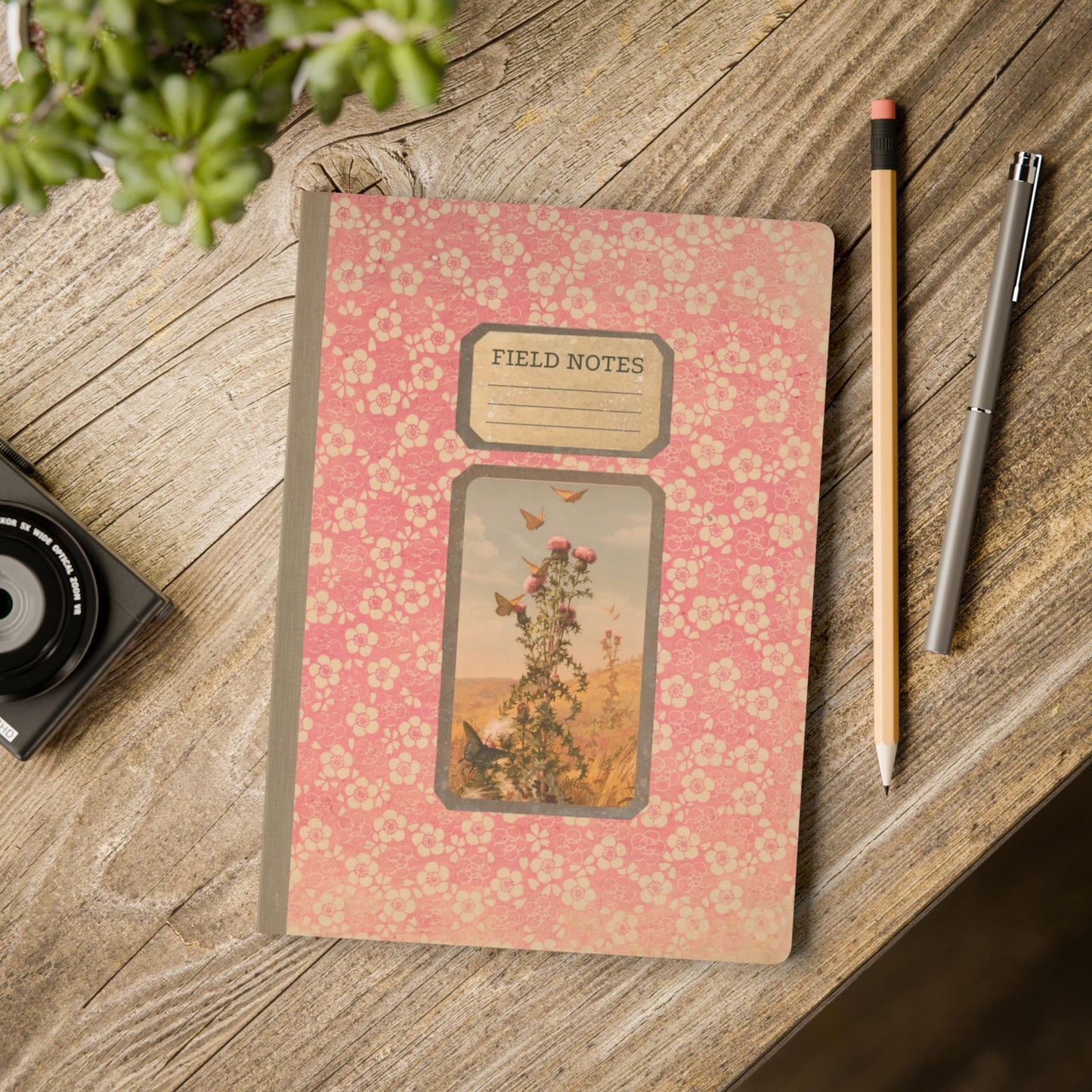 Summer Meadow Vintage Field Notes | Softcover Journal with Inside Illustrations