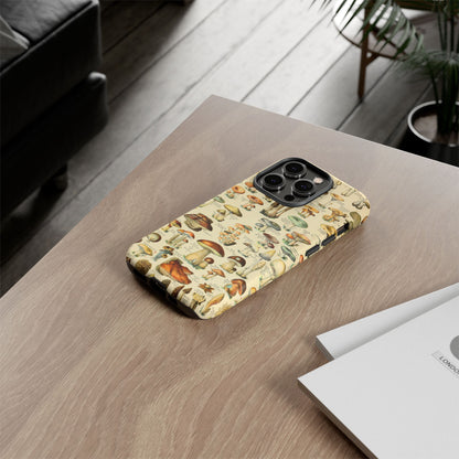 Mushrooms Vintage Field Guide iPhone Case