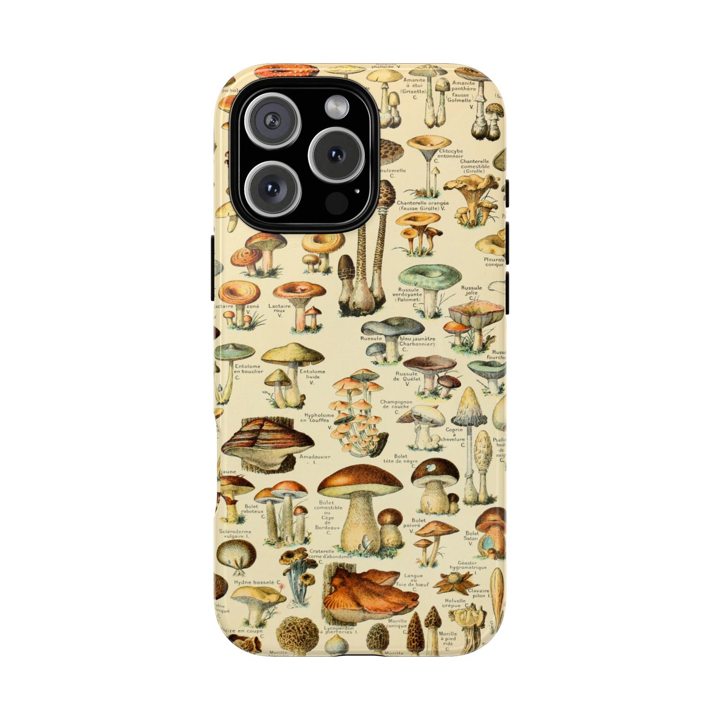 Mushrooms Vintage Field Guide iPhone Case