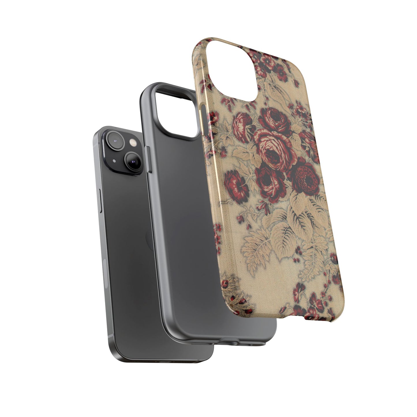Red Roses Vintage iPhone Case