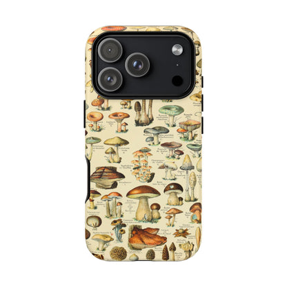 Mushrooms Vintage Field Guide iPhone Case