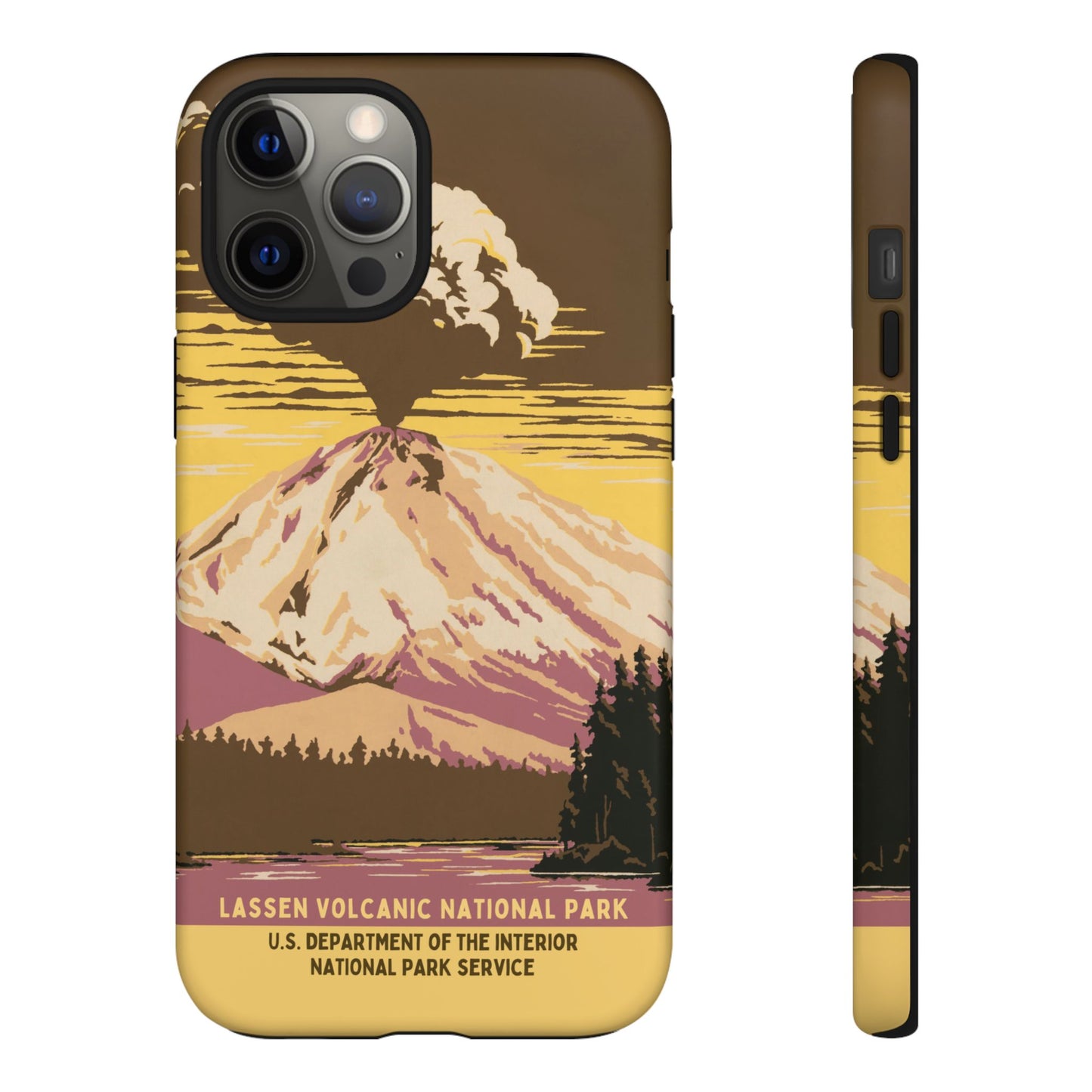 Lassen Volcanic National Park Retro iPhone Case
