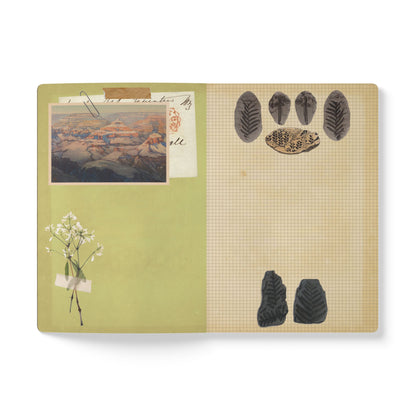 Fossils Vintage Brown Softcover Pocket Notebook
