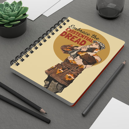 Embrace the Existential Dread | Retro Art Spiral Notebook