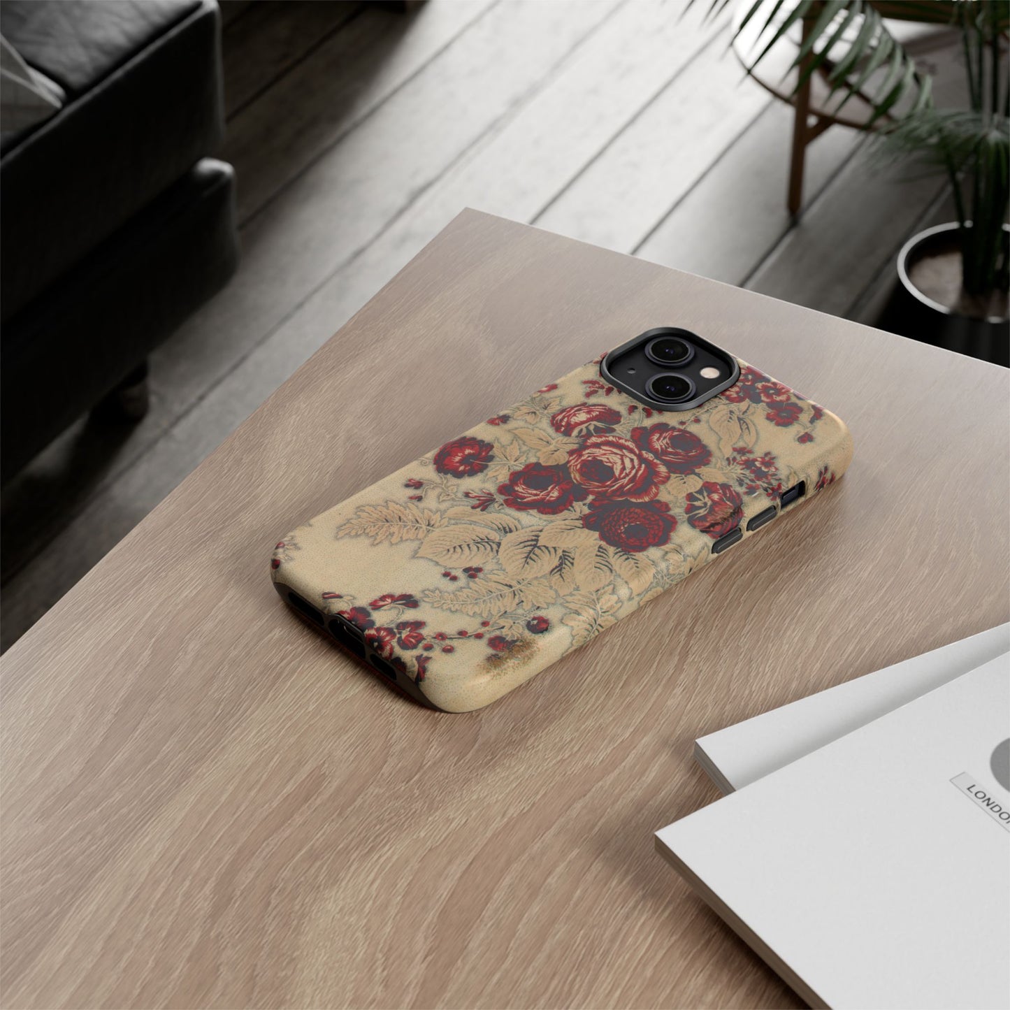 Red Roses Vintage iPhone Case