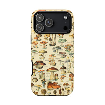 Mushrooms Vintage Field Guide iPhone Case