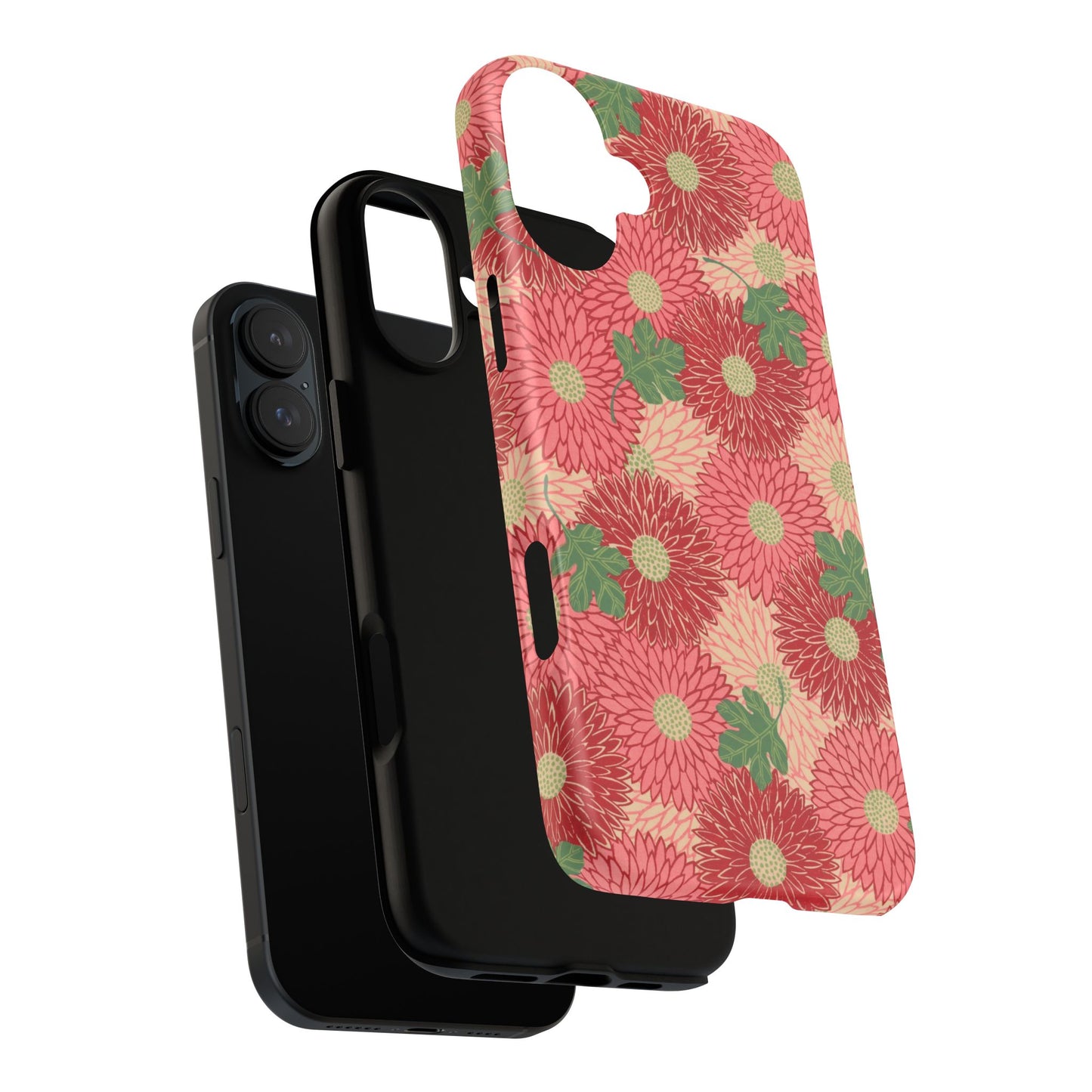 Pink Chrysanthemums Vintage iPhone Case