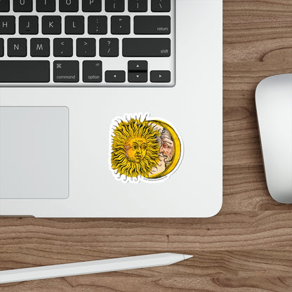 Sun and Moon Sticker :: All-Weather, Water-Resistant Vinyl (5 sizes)