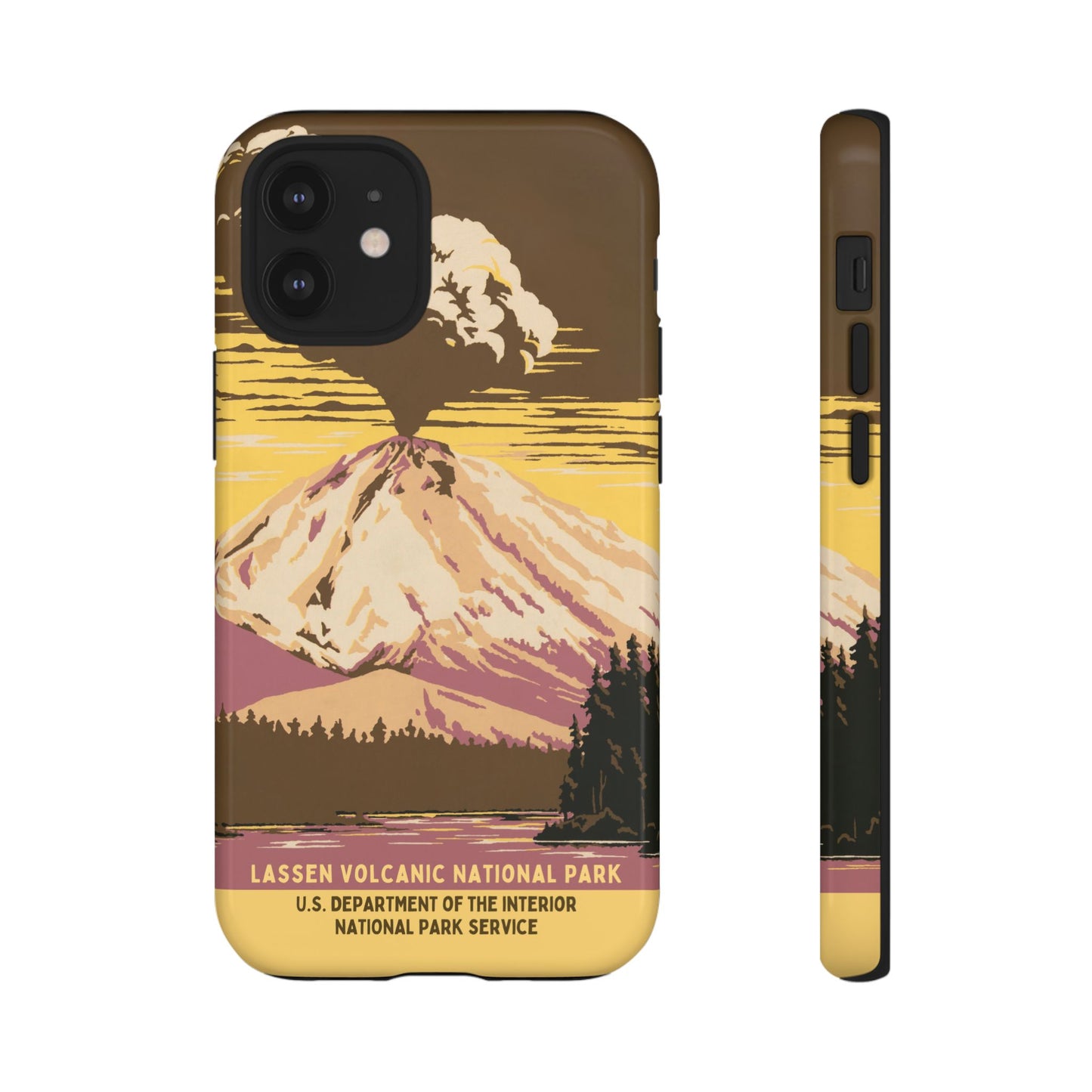 Lassen Volcanic National Park Retro iPhone Case