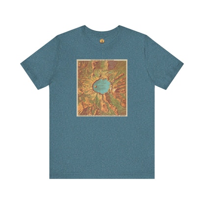 Crater Lake Vintage Map Tee