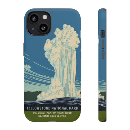 Yellowstone National Park Retro iPhone Case