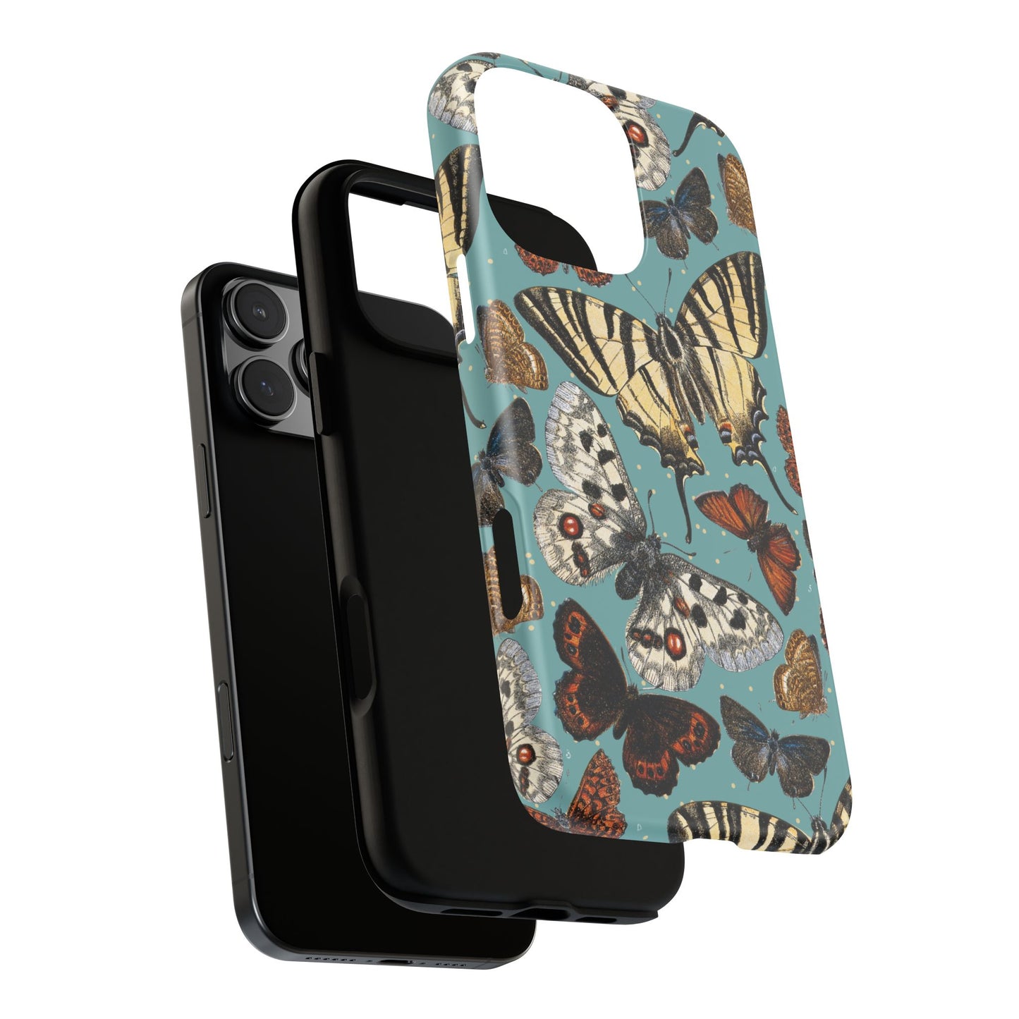 Butterflies Vintage Illustration iPhone Case