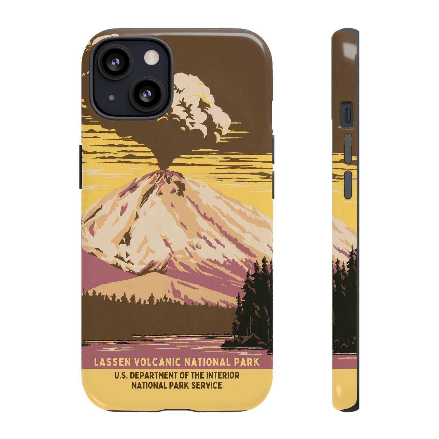 Lassen Volcanic National Park Retro iPhone Case