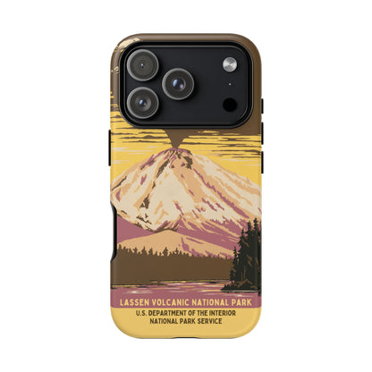Lassen Volcanic National Park Retro iPhone Case