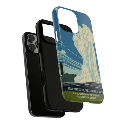 Yellowstone National Park Retro iPhone Case