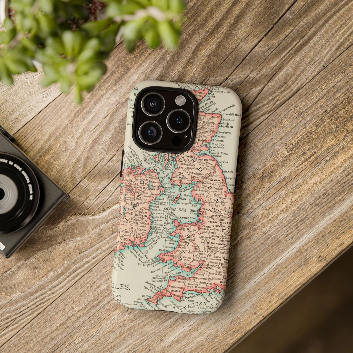 British Isles Vintage Map iPhone Case