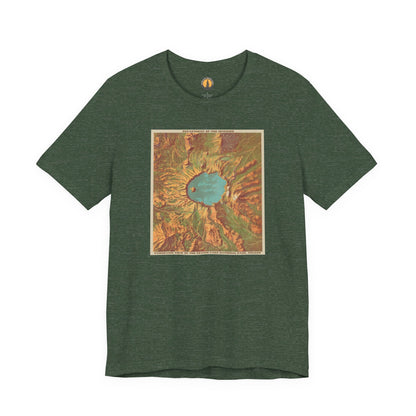 Crater Lake Vintage Map Tee
