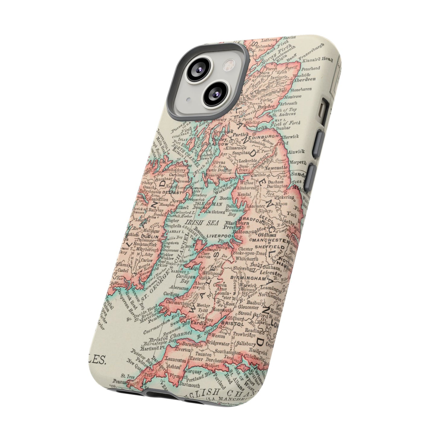 British Isles Vintage Map iPhone Case