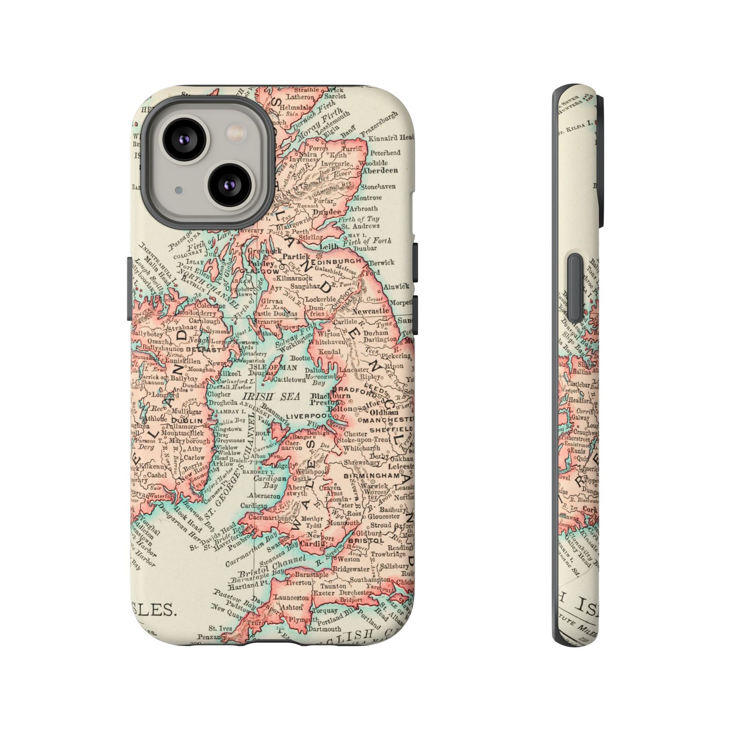 British Isles Vintage Map iPhone Case