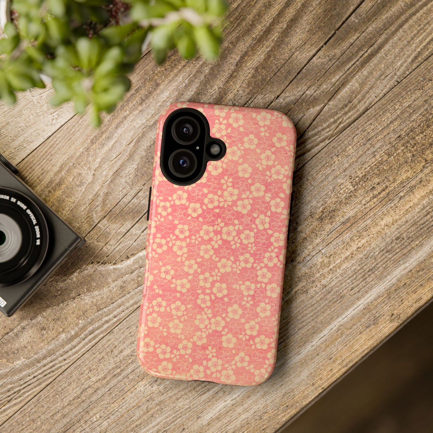 Pink Pattern Scattered Flowers iPhone Case