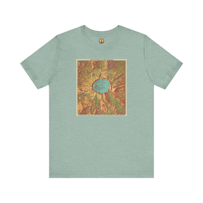 Crater Lake Vintage Map Tee
