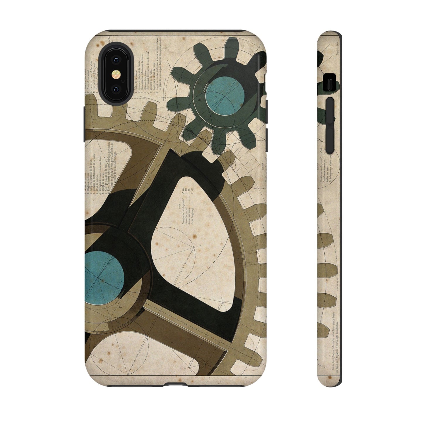 Antique Industrial Cog Wheels iPhone Case