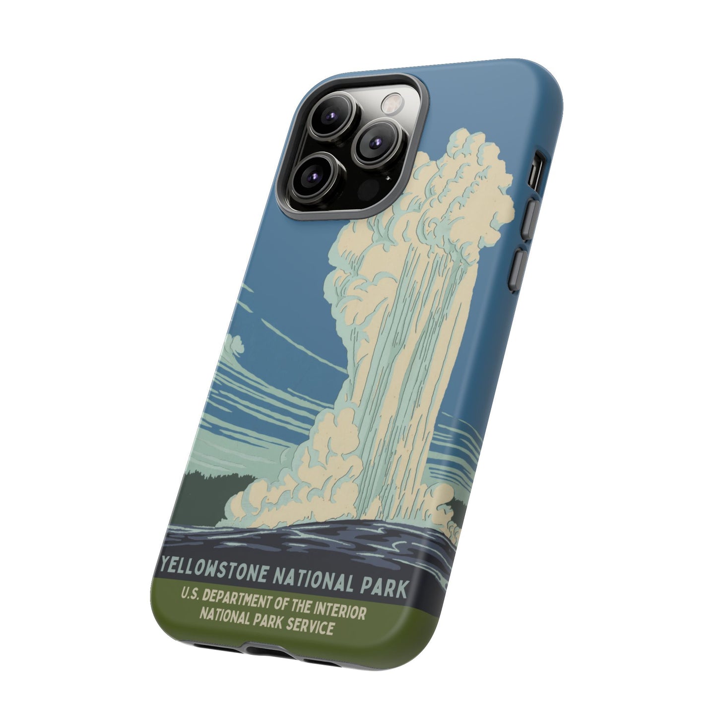 Yellowstone National Park Retro iPhone Case