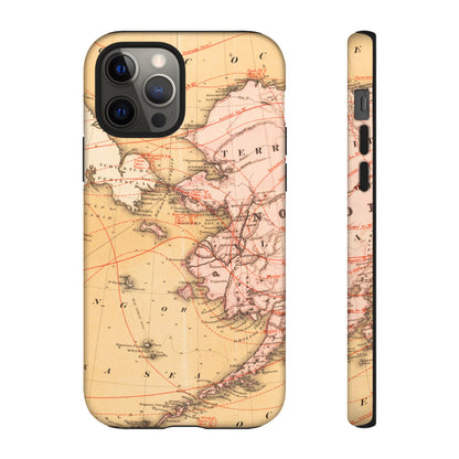 Alaska Territory Antique Map iPhone Case
