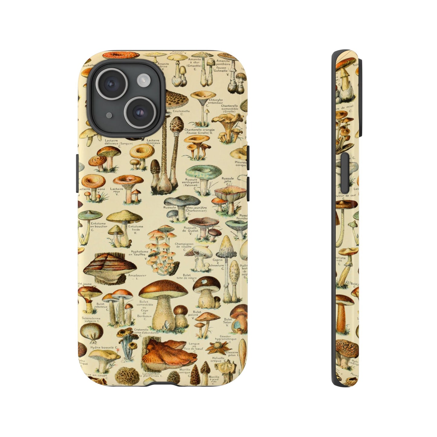 Mushrooms Vintage Field Guide iPhone Case