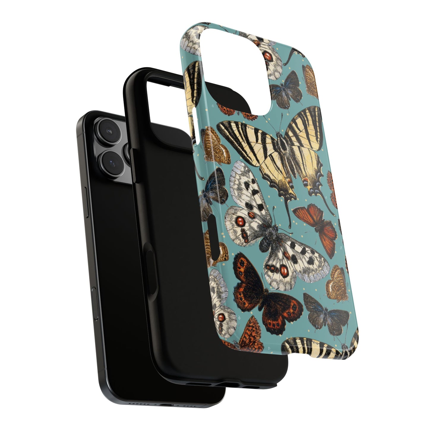 Butterflies Vintage Illustration iPhone Case