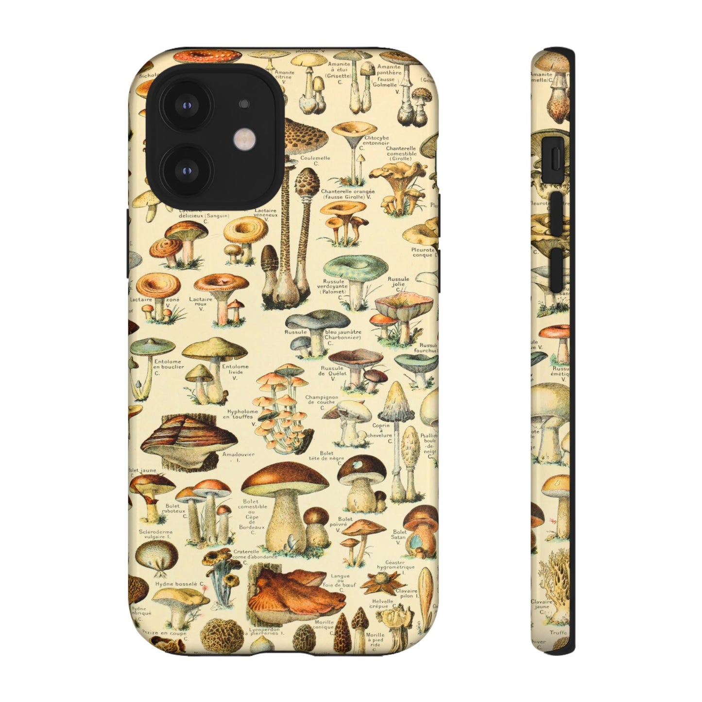 Mushrooms Vintage Field Guide iPhone Case