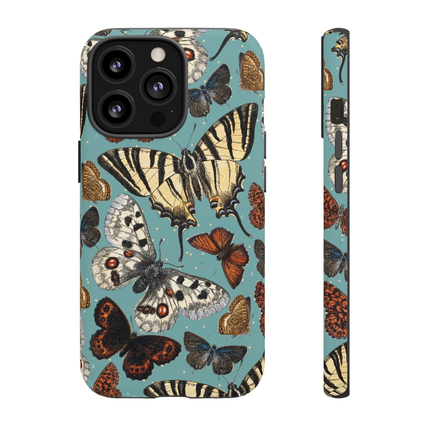 Butterflies Vintage Illustration iPhone Case