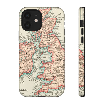 British Isles Vintage Map iPhone Case