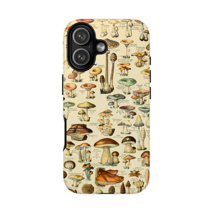 Mushrooms Vintage Field Guide iPhone Case