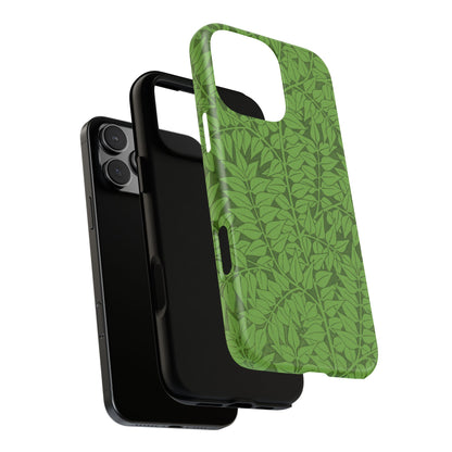 Antique Green Branch Pattern by William Morris iPhone Case