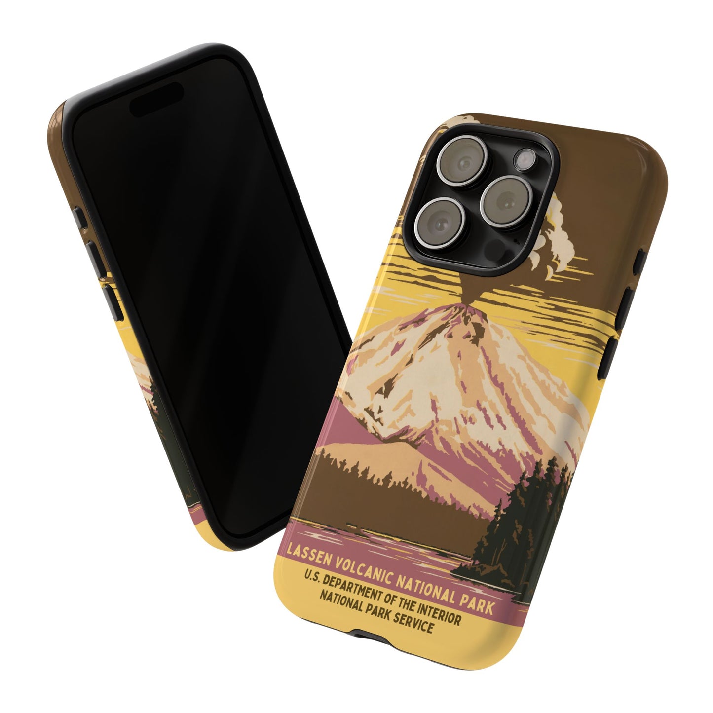 Lassen Volcanic National Park Retro iPhone Case