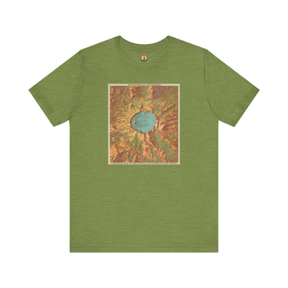 Crater Lake Vintage Map Tee