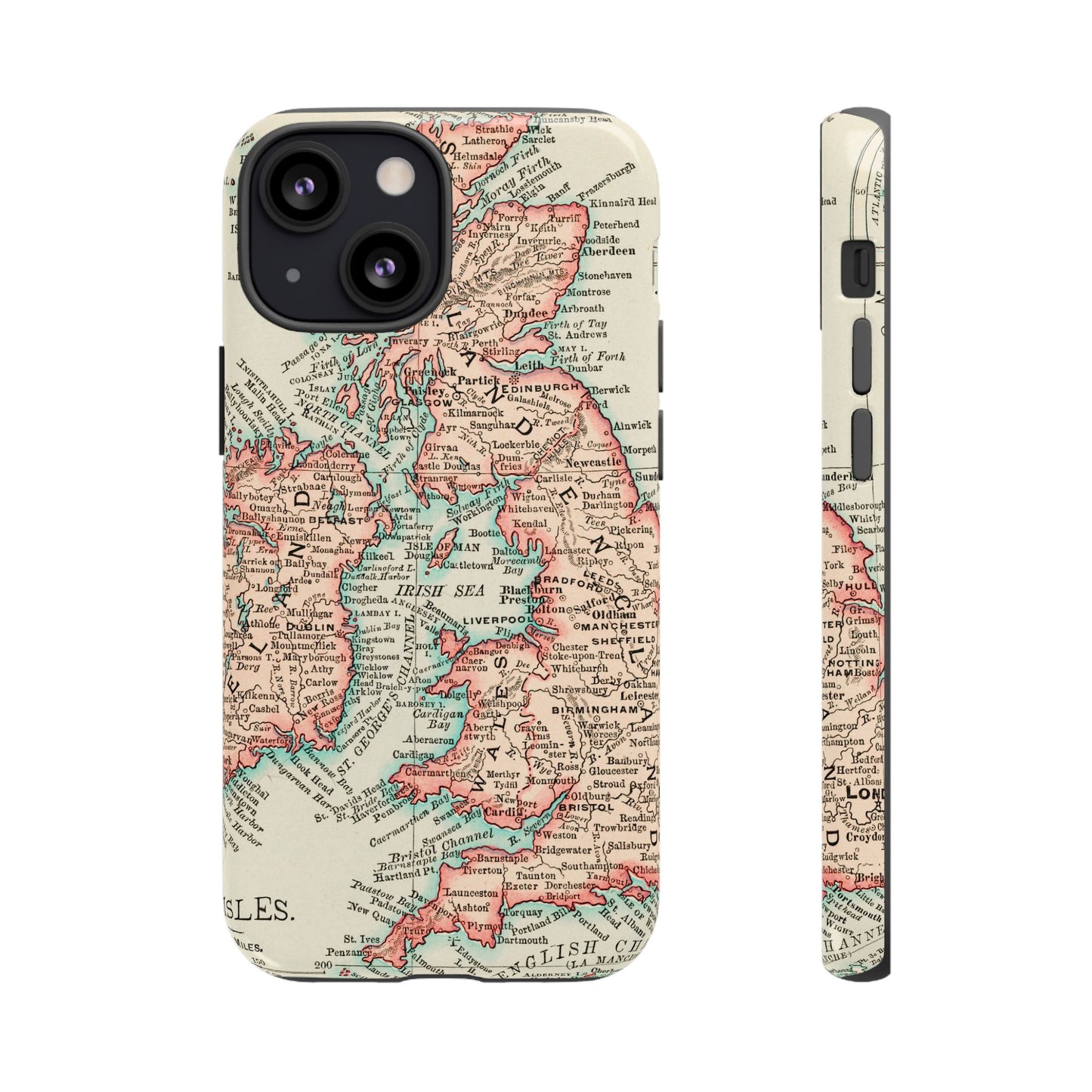 British Isles Vintage Map iPhone Case