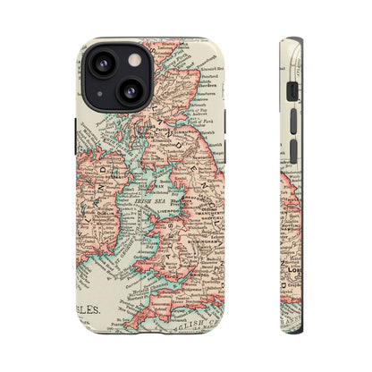 British Isles Vintage Map iPhone Case