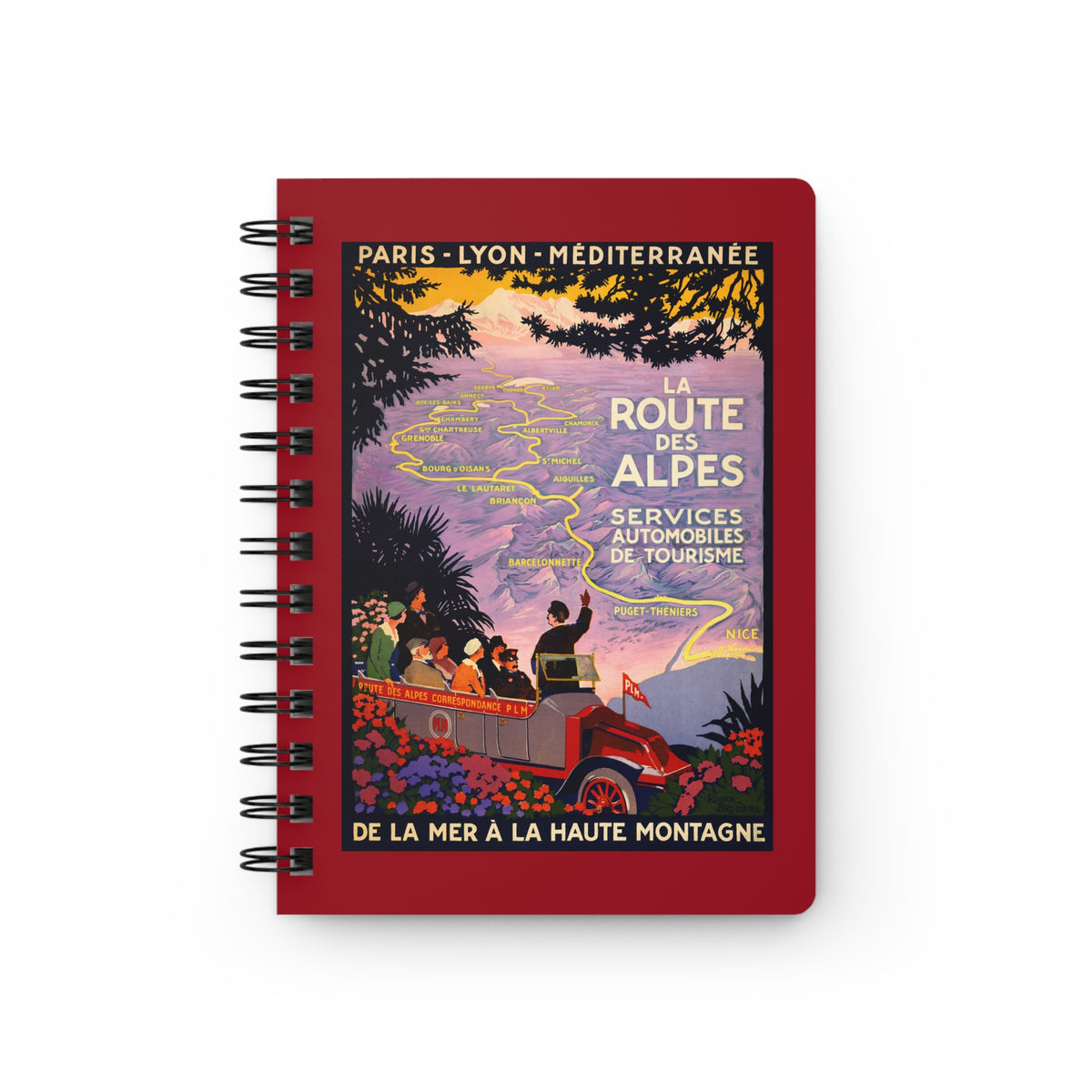 Alpine Automobile Tourism | Paris-Lyon-Mediterranée | Vintage French Travel Journal