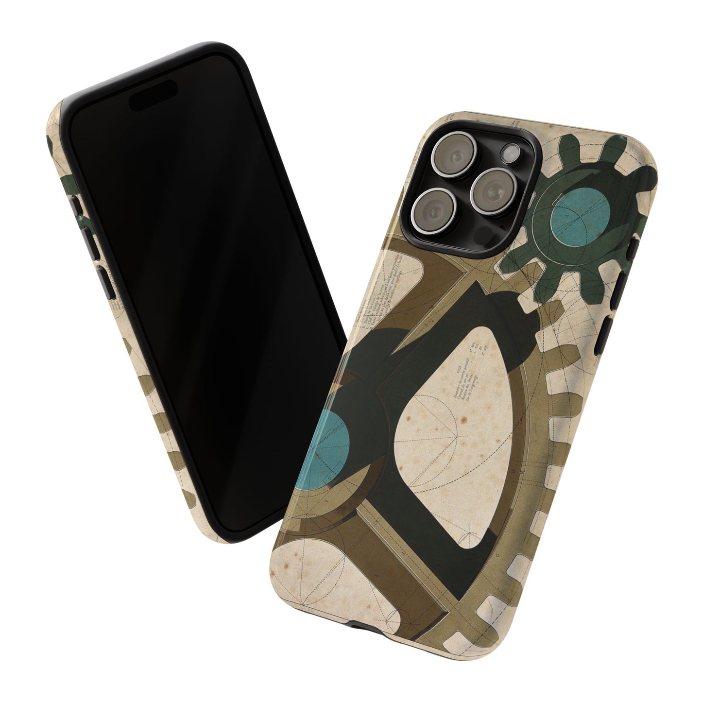 Antique Industrial Cog Wheels iPhone Case