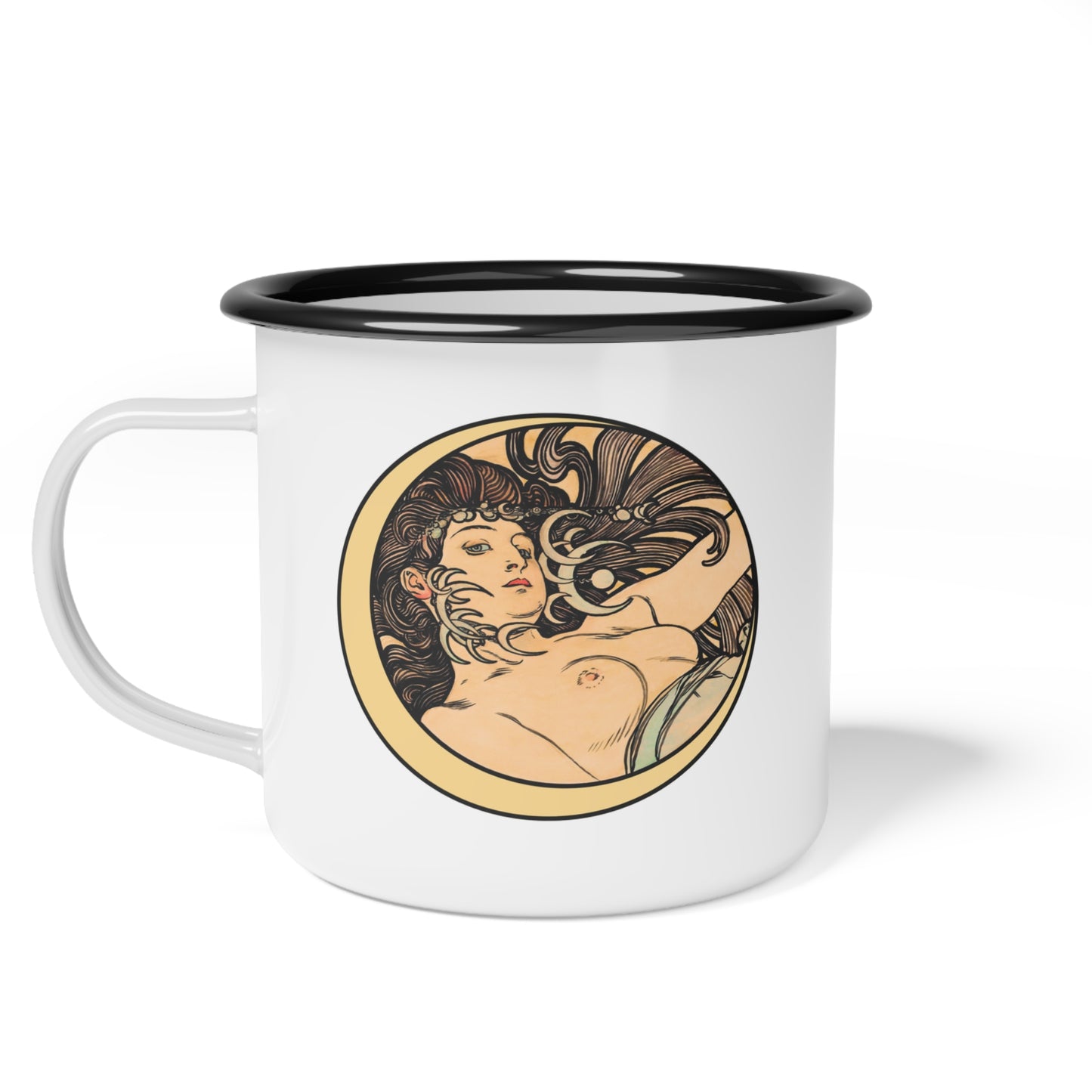 Alphonse Mucha Crescent Moon Campfire Cup