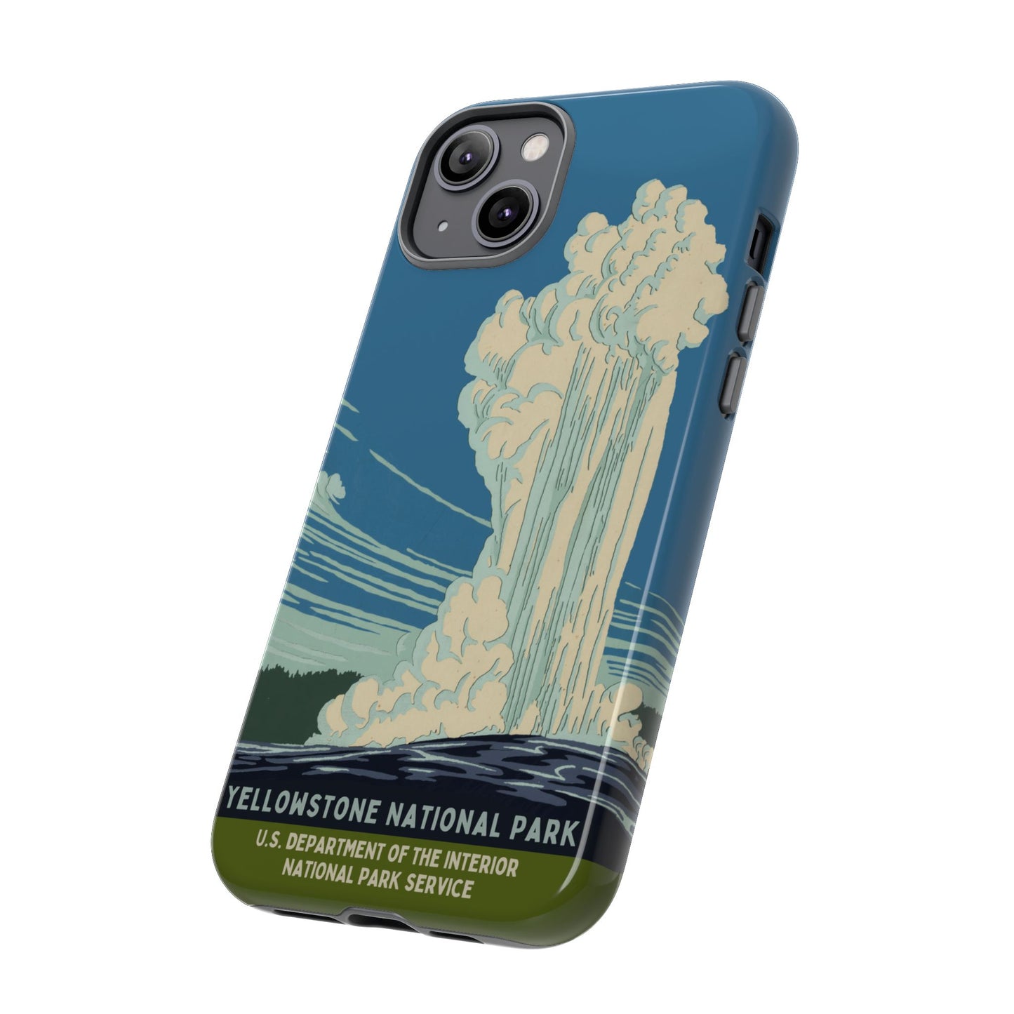 Yellowstone National Park Retro iPhone Case