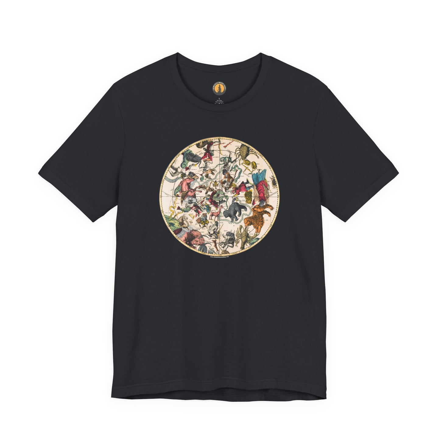 Northern Constellations Antique Map Tee