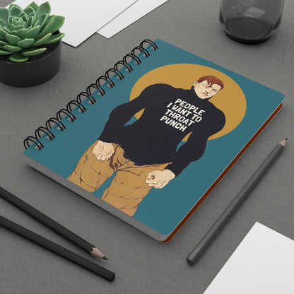 People I Want to Throat Punch | Retro Art Spiral Notebook