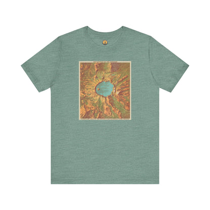 Crater Lake Vintage Map Tee