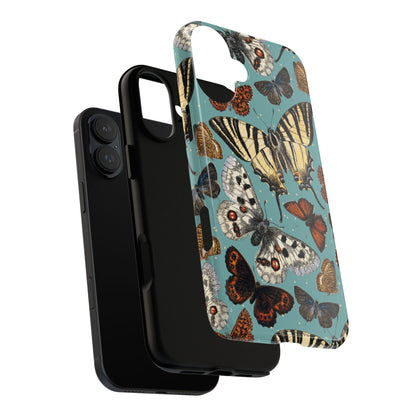Butterflies Vintage Illustration iPhone Case